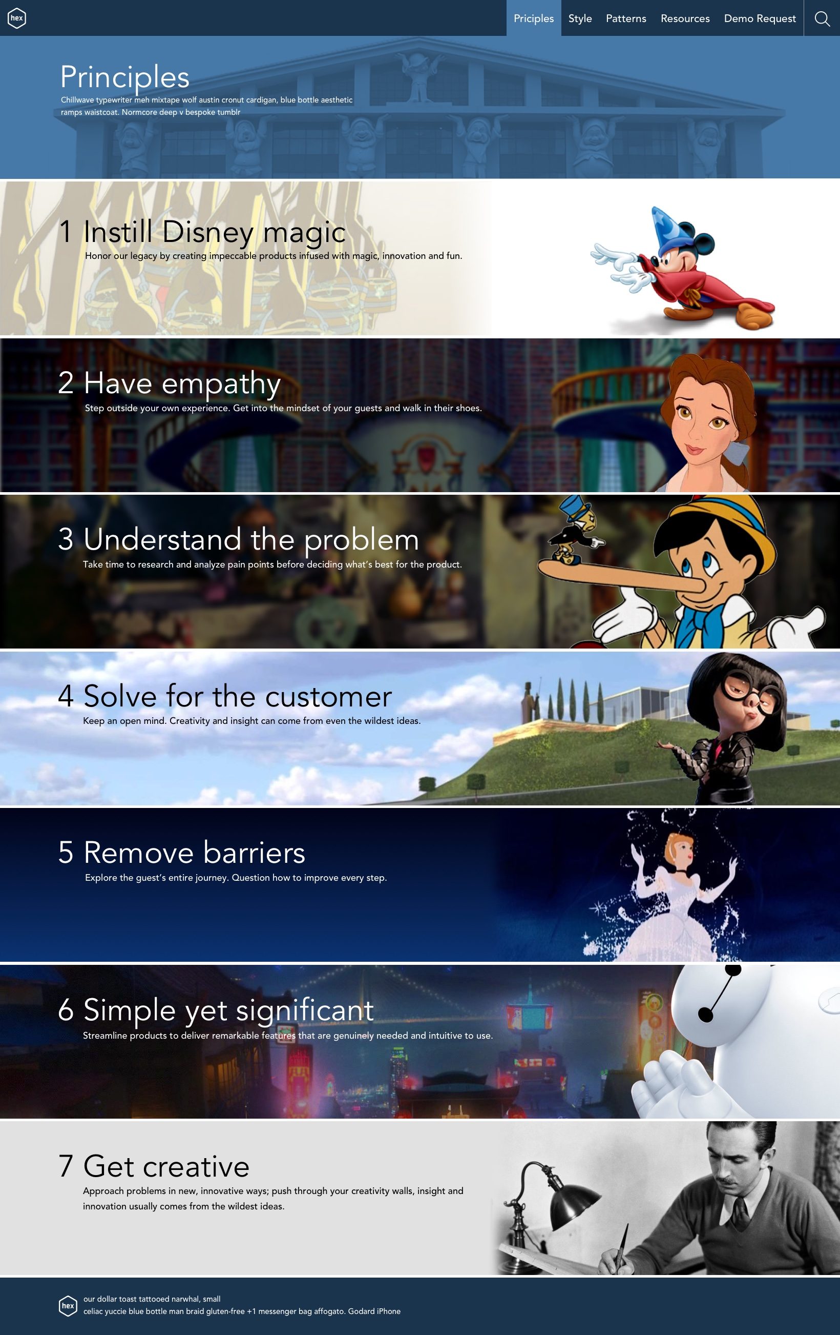 Hex Site Design Principles