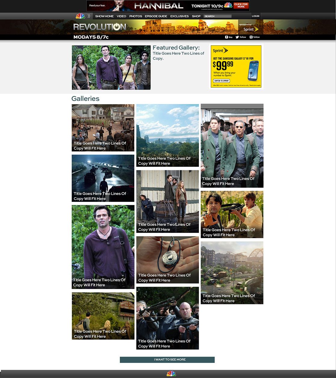 Show gallery template