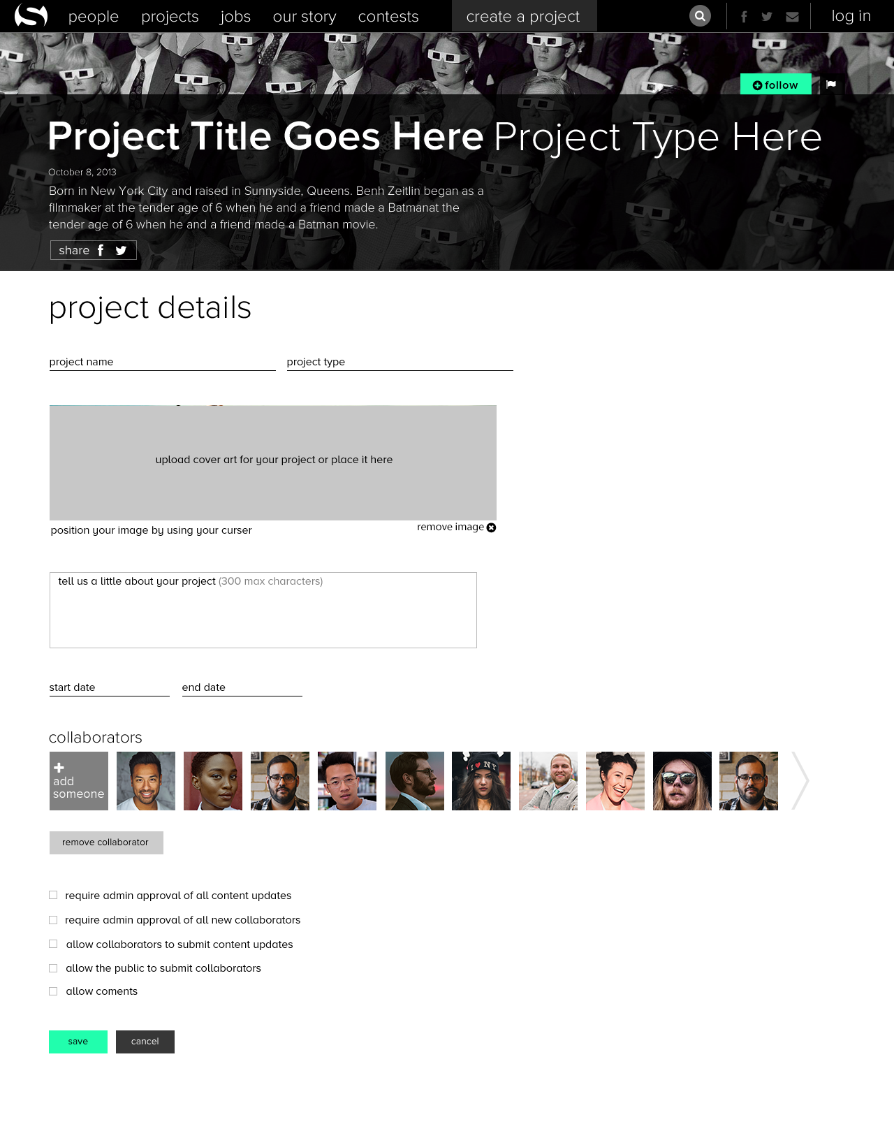 TCX Project Settings