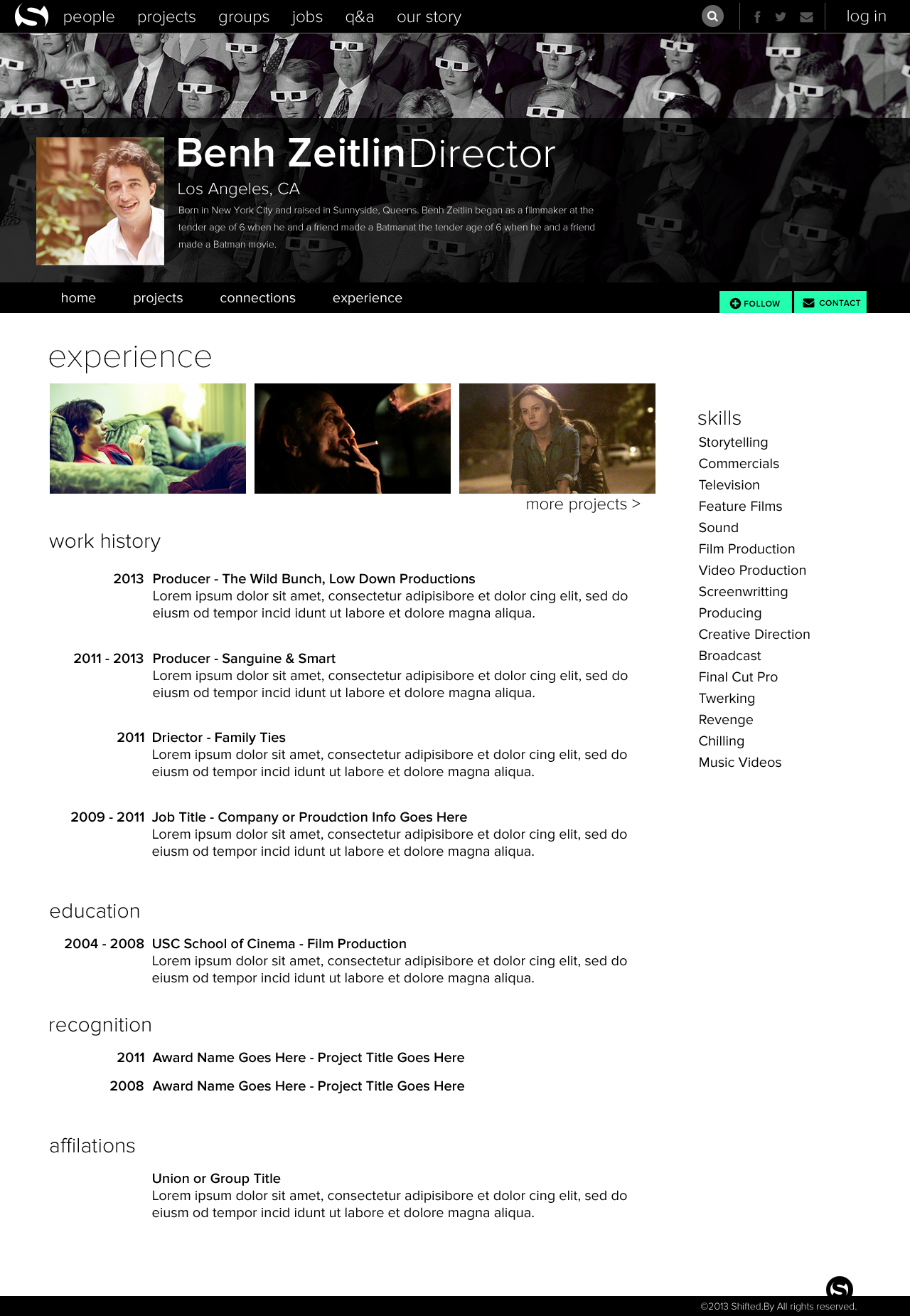 TCX User Profile